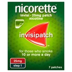 NICORETTE Step 1 Invisi 25mg Patch, 7 Nicotine Patches (Stop Smoking Aid) 