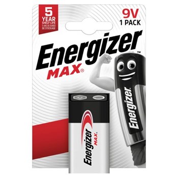 Energizer Max 9V Batteries Alkaline