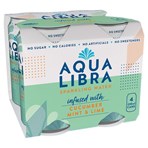 Aqua Libra Sparkling Water Infused with Cucumber Mint & Lime 4 x 330ml