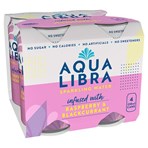 Aqua Libra Sparkling Water Infused with Raspberry & Blackcurrant 4 x 330ml