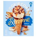 Extreme Vanilla Ice Cream Cookie Cone 440ml