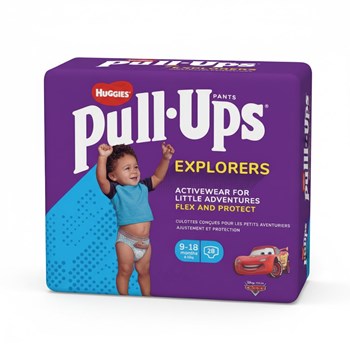 Huggies® Pull-Ups® Explorers, Boy, Size 9-18 Months, Nappy Size 3-4, 28 Big Kid Pants
