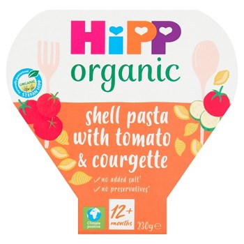 HiPP organic Shell Pasta with Tomatoes & Courgette 12+ Months 230g