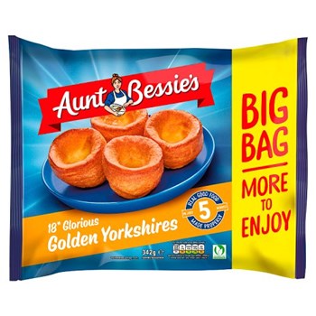Aunt Bessie's 18 Golden Yorkshire Puddings 342g
