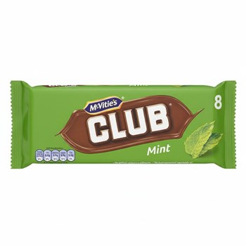 McVitie's Club Mint Chocolate Biscuit Bars 8pk