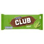 McVitie's Club Mint Chocolate Biscuit Bars 8pk