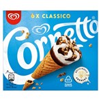 Cornetto Classico Ice cream cone 6 x 90 ml