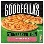 Goodfella's Stonebaked Thin Cheese & Ham Pizza 351g
