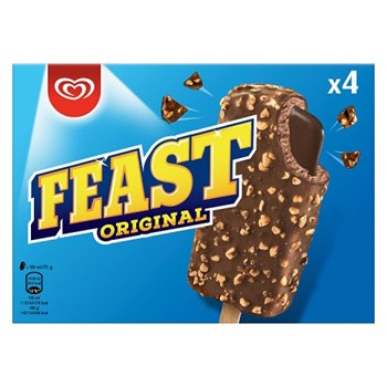 Feast Original chunky chocolate Ice Cream Stick 4 x 90 ml