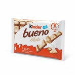 Kinder Bueno White Milk and Hazelnuts Bars 4 x 39g (156g)