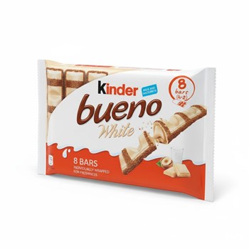 Kinder Bueno White Milk and Hazelnuts Bars 4 x 39g (156g)