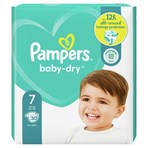 Pampers Baby-Dry Size 7, 30 Nappies, 15kg+, Essential Pack