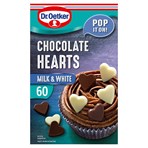Dr. Oetker 60 Chocolate Hearts Milk & White 40g