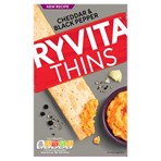 Ryvita Thins Cheddar & Black Pepper 125g