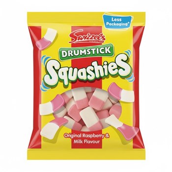 Swizzels Drumsticks Squashies Original Raspberry & Milk Flavour