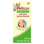 Piriteze Allergy Syrup Sugar Free Banana Flavour 70ml