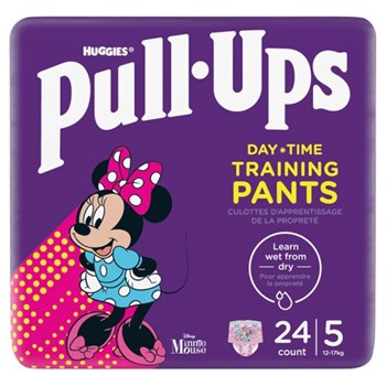 Huggies Pull-Ups Day Time Nappy Pants, Girl Size 5, 24 Pants