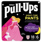 Huggies Pull-Ups Night Time Nappy Pants, Girl Size 6, 18 Pants