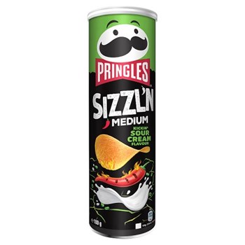 Pringles Sizzl'N Kickin' Sour Cream Sharing Crisps 180g
