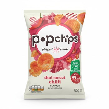 Popchips Thai Sweet Chilli Flavour Potato Snacks 85g