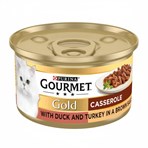 Gourmet Gold Casserole with Duck and Turkey in a Brown Sauce 85g