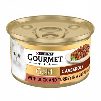 Gourmet Gold Casserole with Duck and Turkey in a Brown Sauce 85g