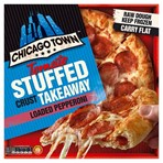 Chicago Town Takeaway Stuffed Crust Pepperoni Large Pizza 645g