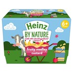 Heinz By Nature Fruity Medley Custard 6+ Months 4 x 100g