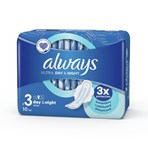 Always Ultra Sanitary Towels Day & Night (Size 3) Wings 10 Pads