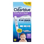 Clearblue Advanced Digital Ovulation Test Kit (OPK), 1 Digital Holder And 10 Tests