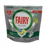 Fairy Platinum All In One Dishwasher Tablets Lemon, 25 Tablets