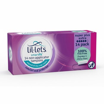 Lil-Lets Smartfit 14 Non-Applicator Tampons Super Plus Extra