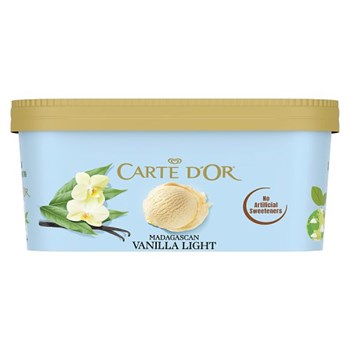 Carte D'or  Ice Cream Dessert Madagascan Vanilla Light 900 ml 