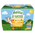 Heinz By Nature Fruity Banana Custard 6+ Months 4 x 100g 