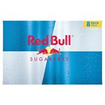 Red Bull Energy Drink, Sugar Free, 250ml (8 Pack)