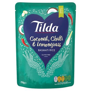 Tilda Microwave Coconut Chilli and Lemongrass Basmati Rice 250g