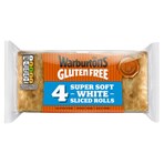 Warburtons Gluten Free 4 Super Soft Sliced Square Rolls