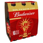 Budweiser Limited Edition Beer Bottles 6 x 300ml