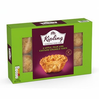 Mr Kipling 6 Apple, Pear and Custard Crumble Tarts