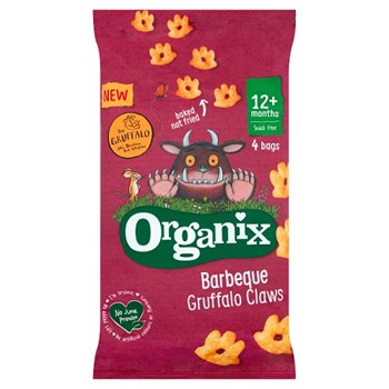Organix Barbeque Gruffalo Claws Toddler Snack Corn Puffs Multipack 4x15g