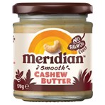 Meridian Smooth Cashew Butter 170g Jar