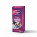 Calpol Infant Suspension, Paracetamol Medication, For 2+ Months, Strawberry Flavour, 100ml