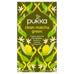 Pukka Organic Clean Matcha Green 20 Green Tea Sachets 30g