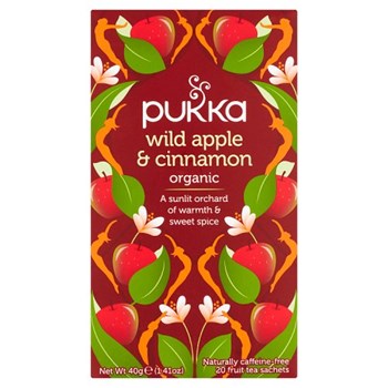 Pukka Organic Wild Apple & Cinnamon 20 Fruit Tea Sachets 40g