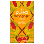 Pukka Organic Three Ginger 20 Herbal Tea Sachet 36g