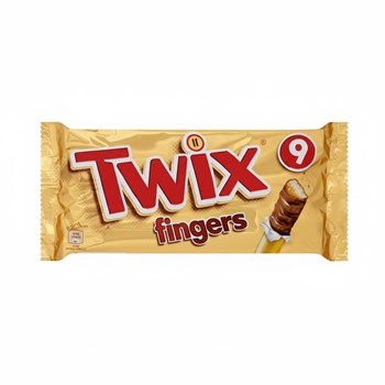 Twix Caramel & Milk Chocolate Fingers Biscuit Snack Bars Multipack 9 x 23g