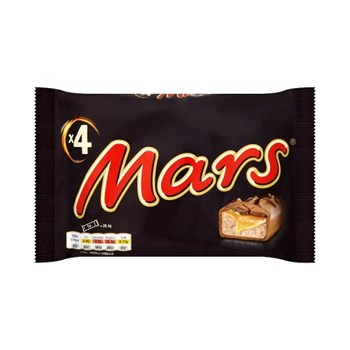 Mars Caramel, Nougat & Milk Chocolate Snack Bars Multipack 4 x 39.4g