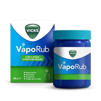 Vicks VapoRub relief of cough cold & flu like symptoms Jar 100g
