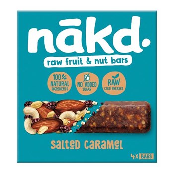 Nakd Raw Fruit & Nut Bars Salted Caramel 4 x 35g