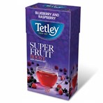 Tetley Super Fruits Boost Blueberry and Raspberry 20 Tea Bags 40g